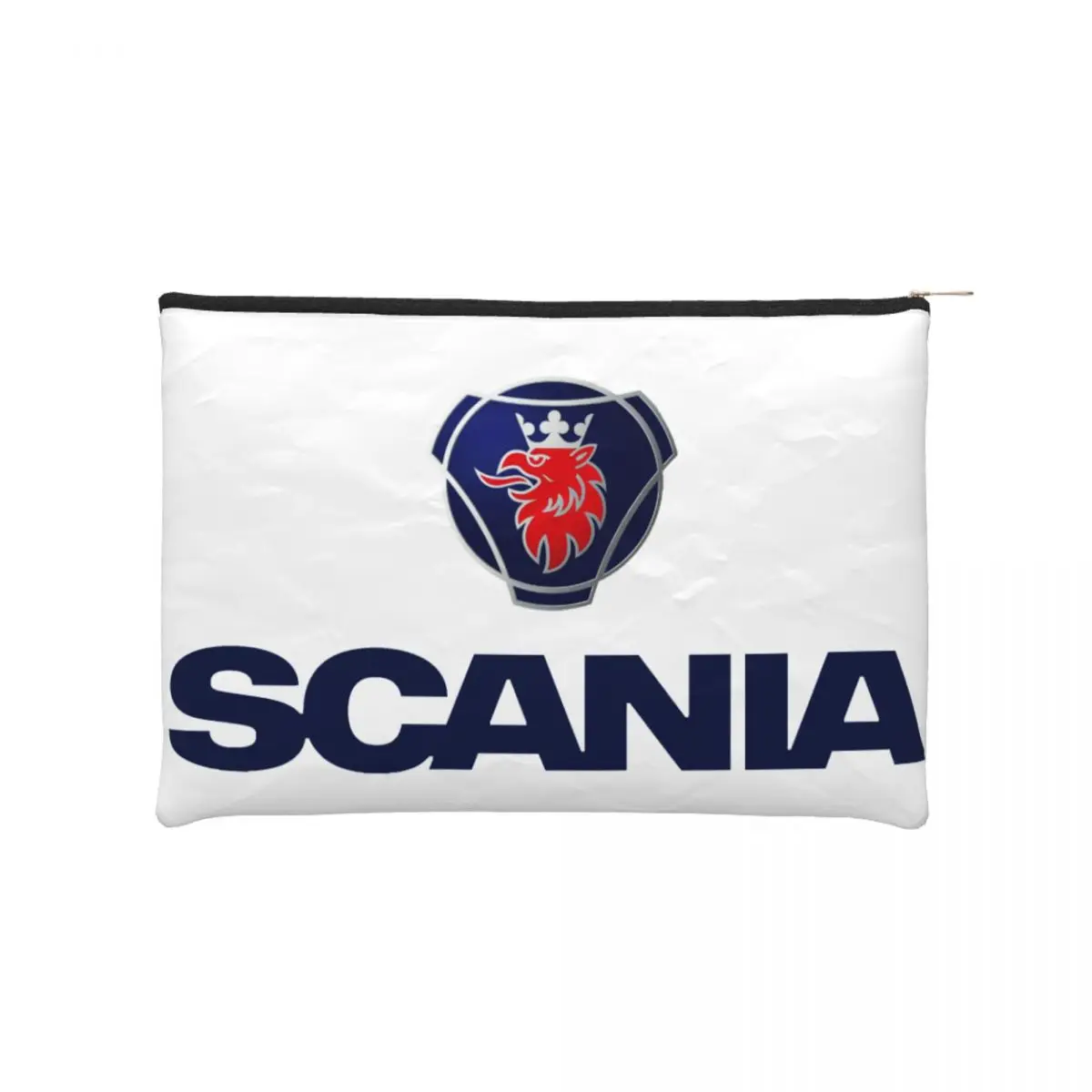 

Custom Scanias Logo Print Toiletry Bag Women Cosmetic Makeup Organizer Lady Beauty Storage Dopp Kit Box