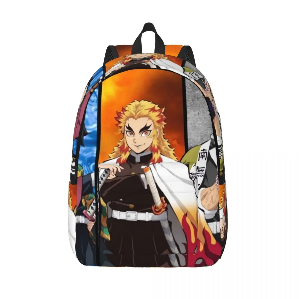 

Рюкзак Slayer унисекс с рисунком демона Kimetsu no Yaiba, рюкзаки из полиэстера, повседневные школьные сумки, рюкзак для треккинга