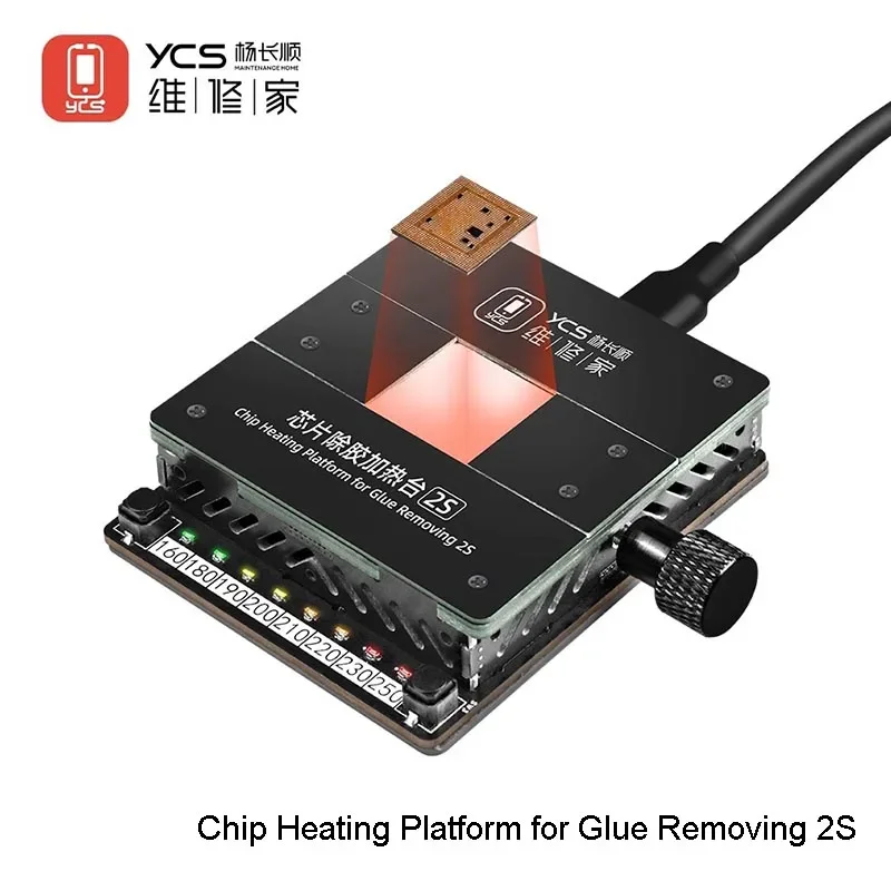 YCS 2S нагревательная платформа для удаления клея телефона чип IC паяльная пластина нагревательный стол удаление клея нагрева дегулирование