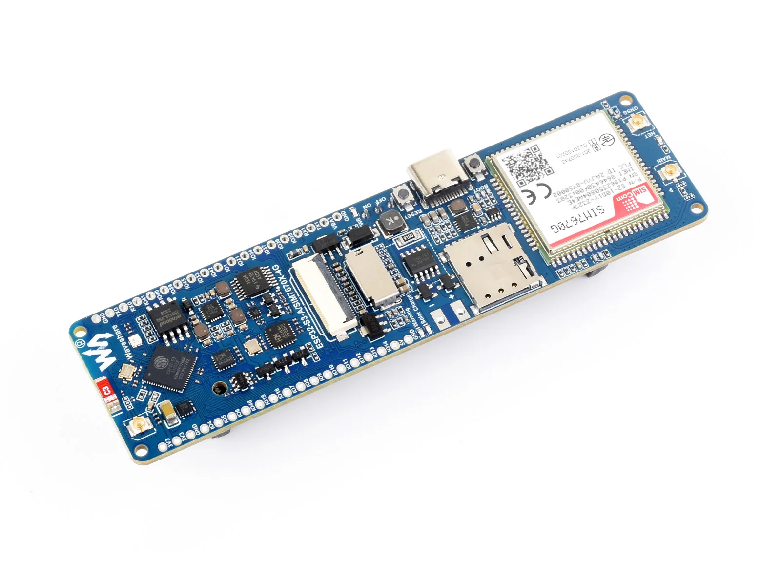 Фото Waveshare ESP32-S3 SIM7670G Плата разработки 4G, позиционирование LTE Cat-1/WiFi/Bluetooth/GNSS, подходит для портативного 4G WiFi Global №3