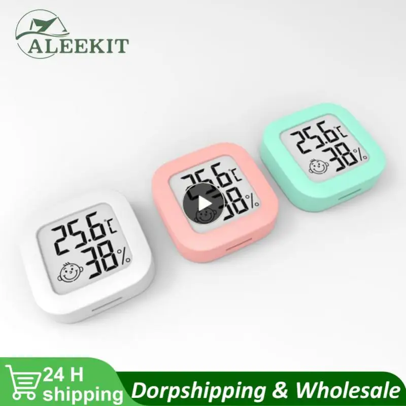 

Room Thermometer Hygrometer Room Thermometer Mini Upgrade Gauge Weather Station Temperature Humidity Meter Sensor Lcd Digital
