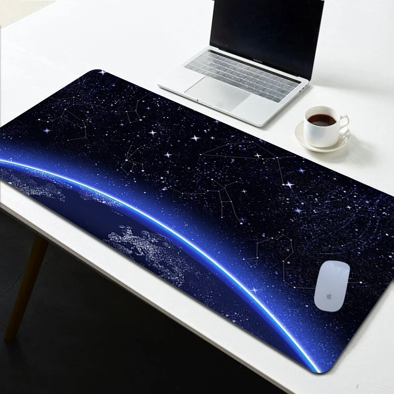 

Mouse Pad Night Starry Sky Space Galaxy Gaming Laptop Mousepad Non-slip Mat Pc Accessories Gamer Cabinet Mouse Mats Deskmat Pads