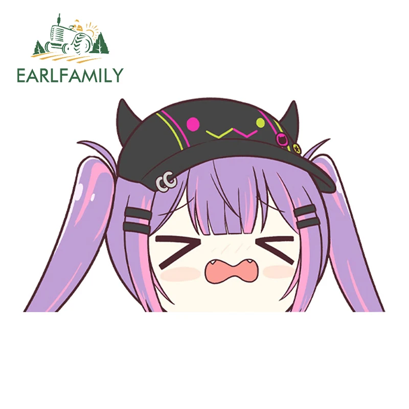 EARLFAMILY 13 см для Hololive забавные автомобильные наклейки граффити аниме аксессуары