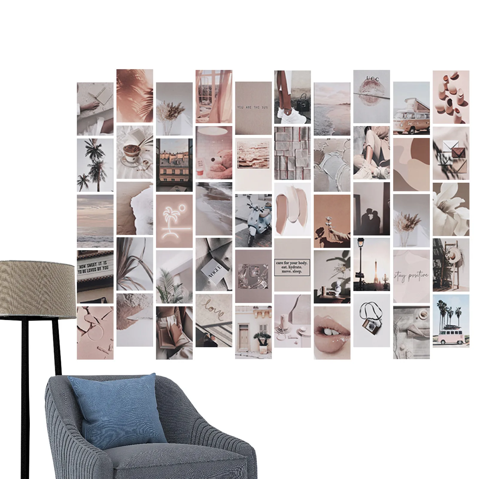 

Photo Collage Kit Cute Room Decor Aesthetic Pictures 50PCS Vintage Pictures Wall Collage Set Trendy Poster Art Print Photo
