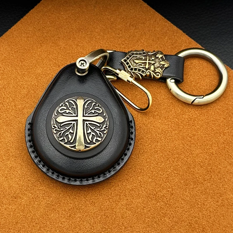 

Умный брелок из натуральной кожи для Harley Davidson Indian 883 X48 1200 Street Glide, брелки из чистой латуни с модификациями