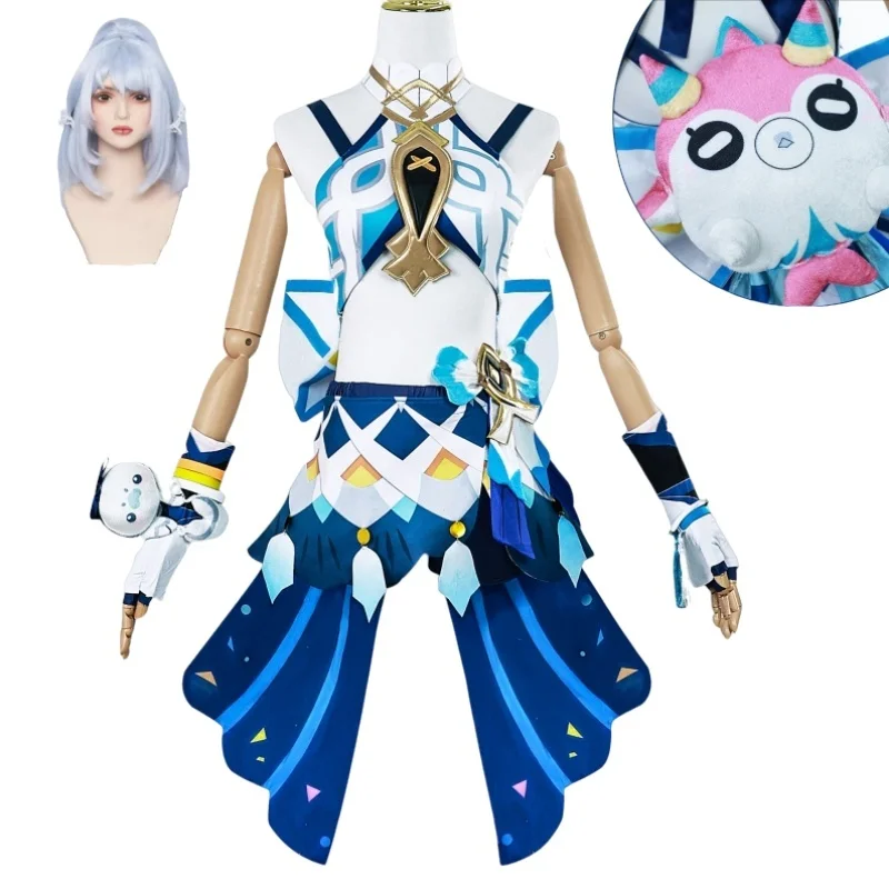 Muinaa Косплей Костюм Платье Парик Аниме Женщины Хэллоуин Ролевые Игры