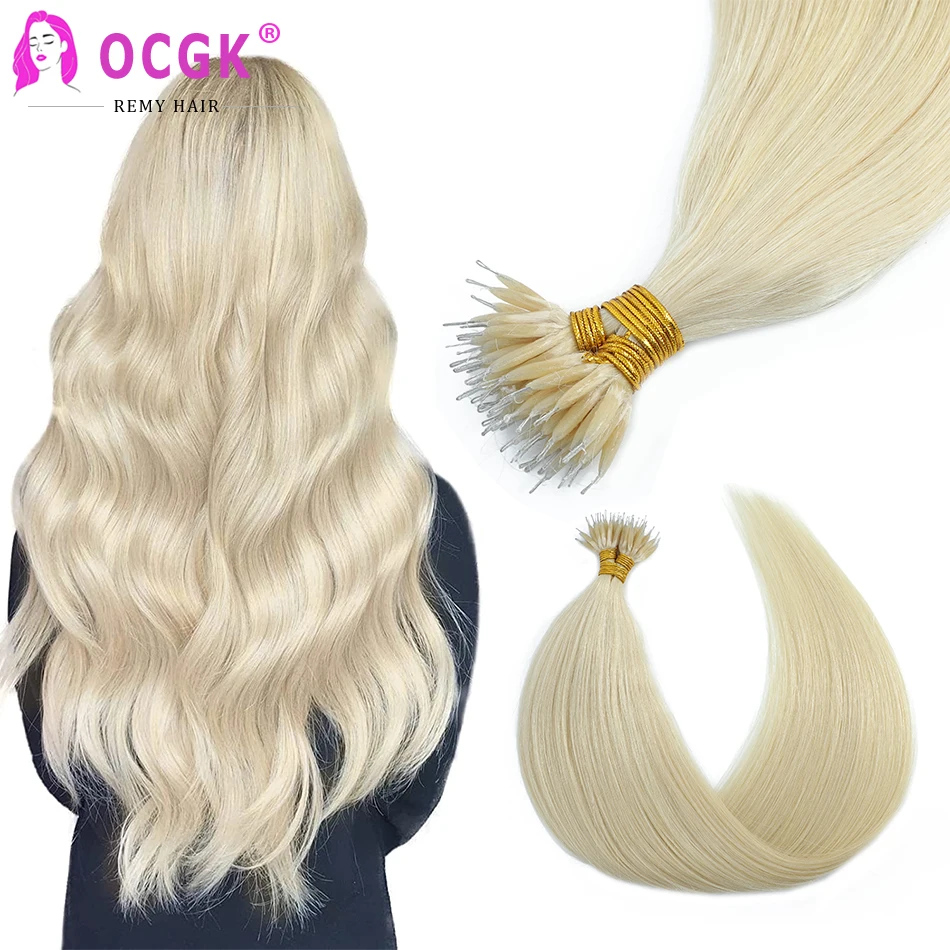 

Nano Ring Hair Extensions Human Hair Straight Micro Bead Hair Extensions Micro Loop Human Hair Extensions Micro Ring Extensions