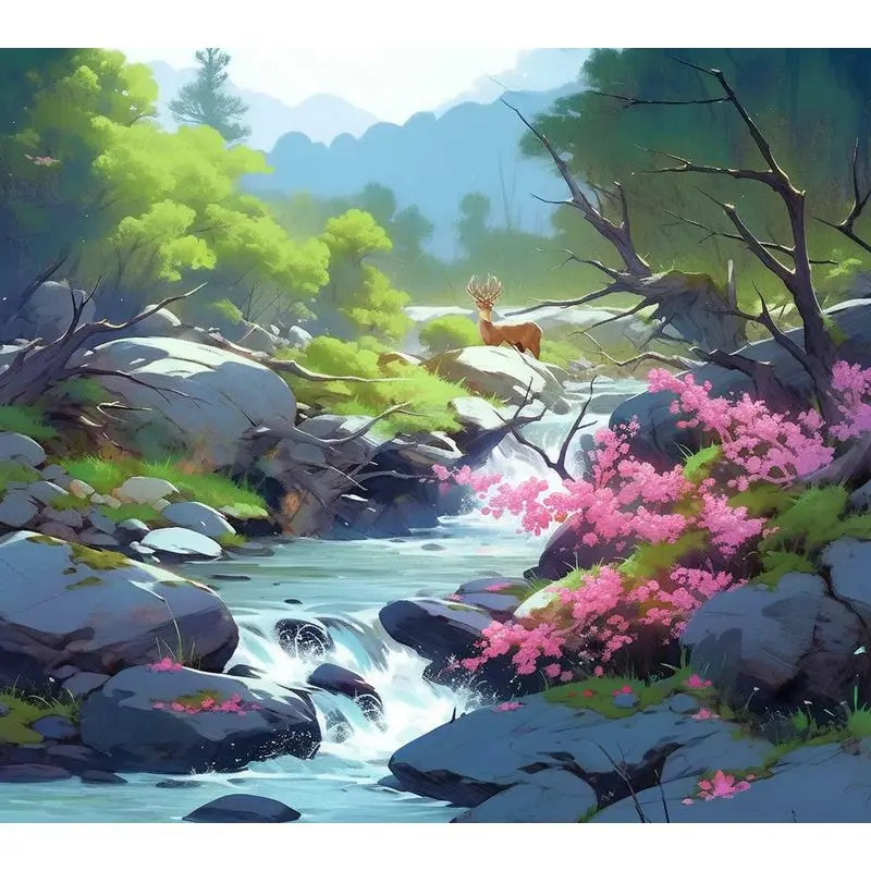 

GATYZTORY Набор для рисования по номерам на холсте «Пейзаж»