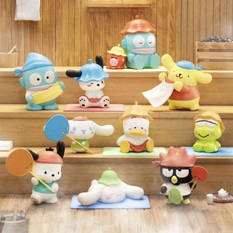 Miniso Sanrio Steam Sauna Series слепая коробка игрушки кукла Cinnamoroll Pompompurin модный орнамент
