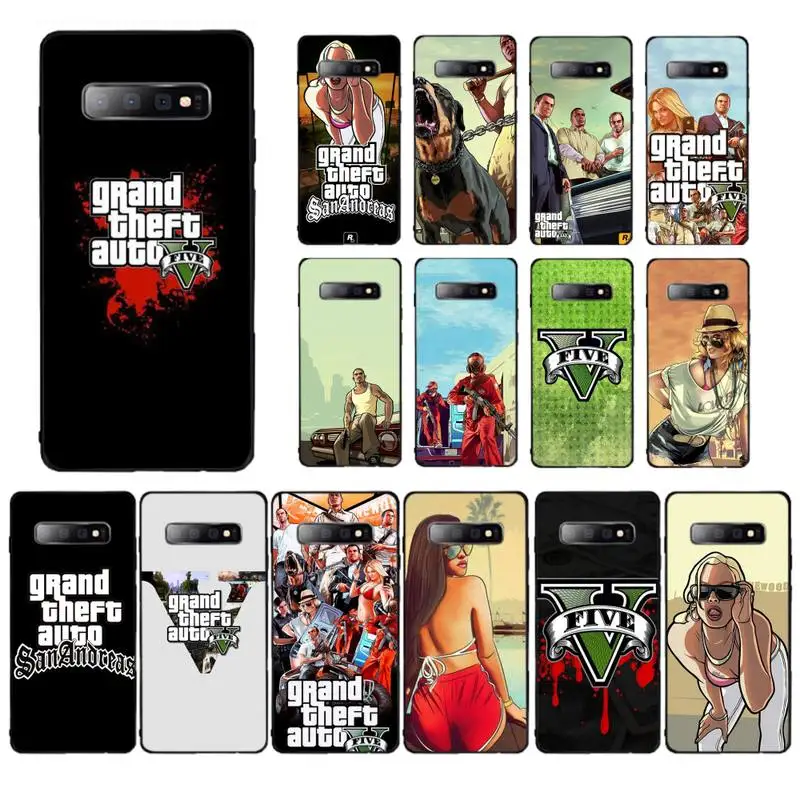 

MaiYaCa rockstar gta 5 Grand Customer Phone Case for Samsung S10 21 20 9 8 plus lite S20 UlTRA 7edge