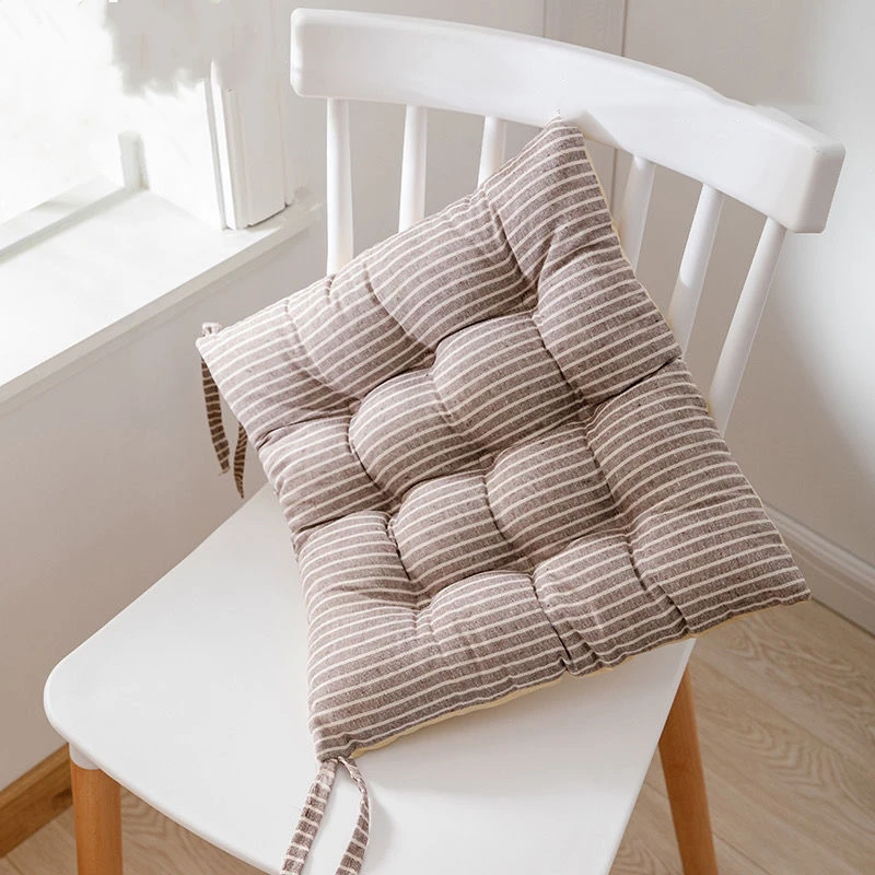 Льняная полосатая утолщенная Подушка Всесезонная подушка для дома гостиницы