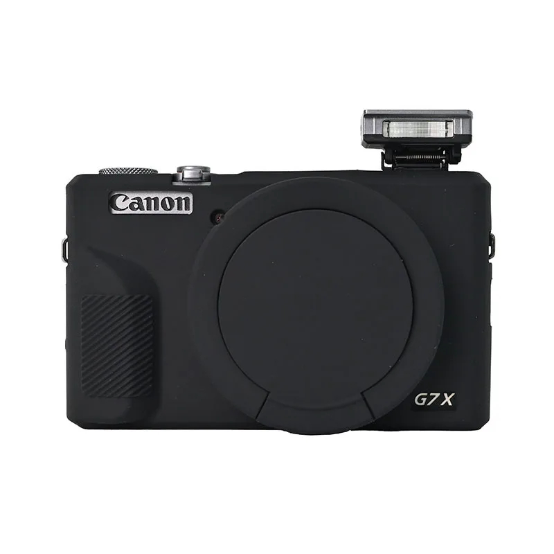Фото Мягкий силиконовый резиновый чехол для камеры Canon G7XIII G7X3, резиновая сумка с крышкой объектива, защитный чехол для G7X Mark III №5
