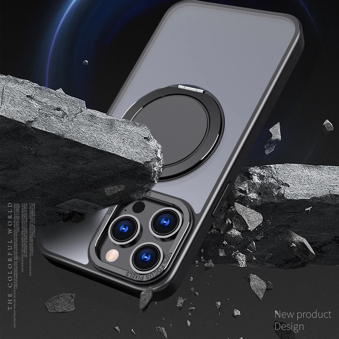 Магнитный чехол-подставка с поворотом на 360 ° для iPhone 14 13 11 12 15 Pro Max 15Plus роскошный