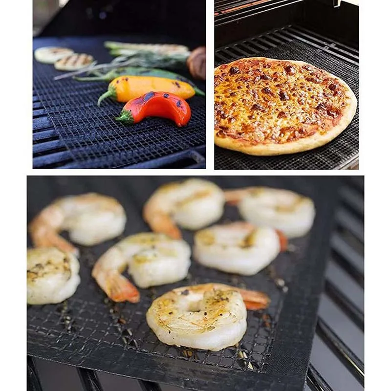 5 шт. антипригарная сетка для гриля и барбекю 33 х40 см