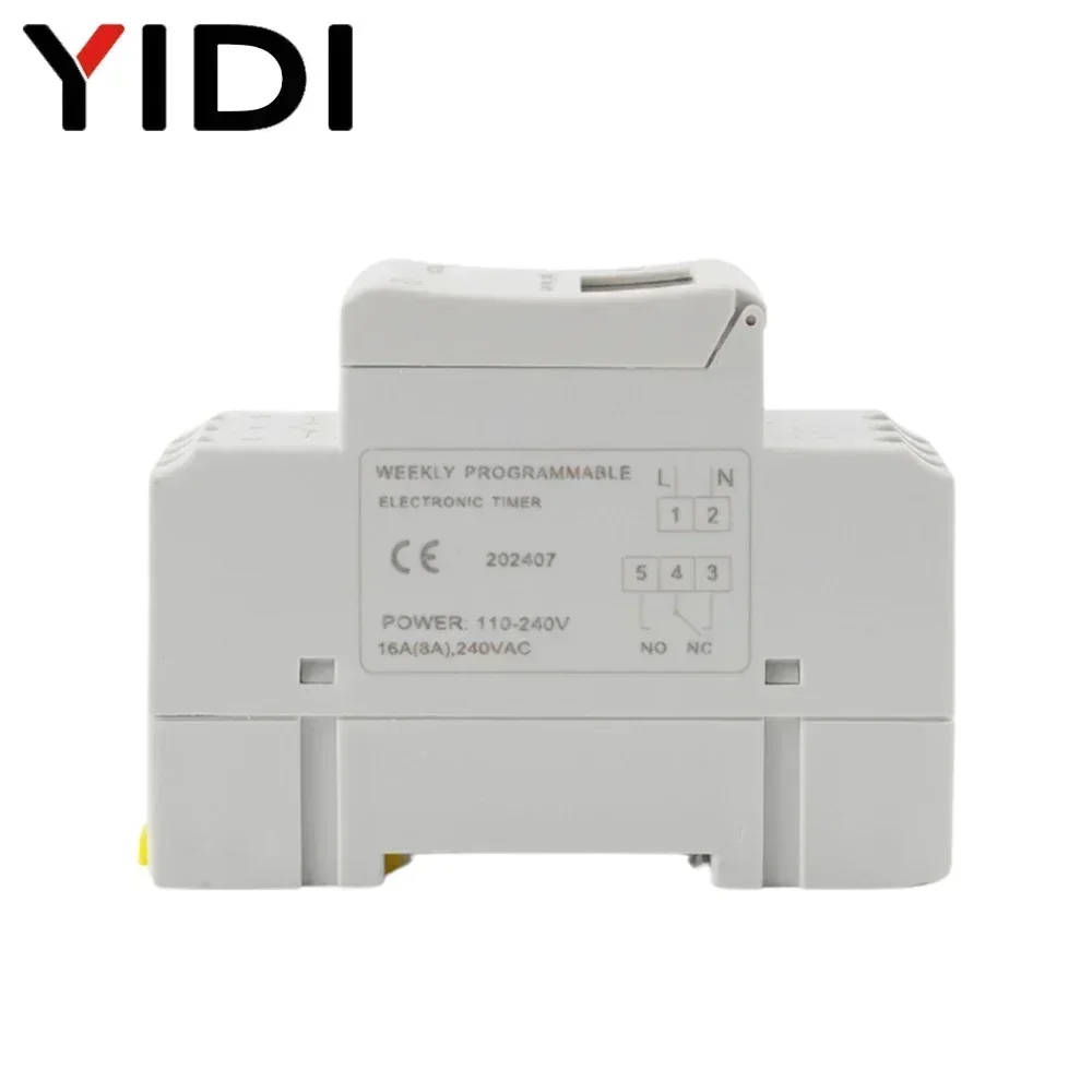 Программируемый таймер YIDI THC15A/THC30A для DIN-рейки 12/24/48/110/220В