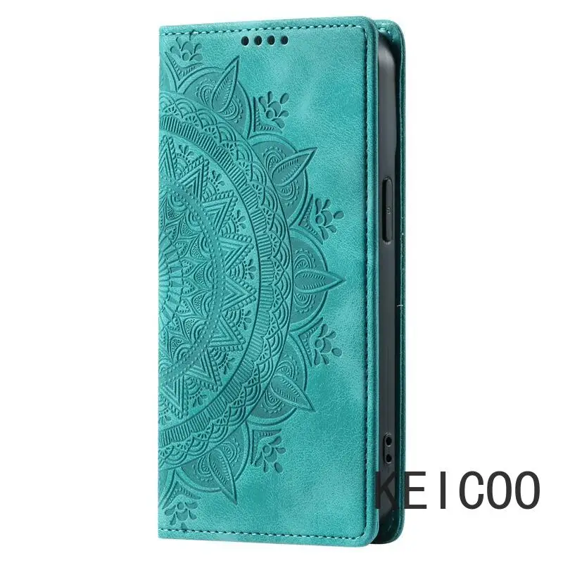 Магнитный чехол для Sony Xperia 1 VI с мандалой кожаный SONY 1VI XQ-EC72 10 XQ-ES72 чехлы телефонов