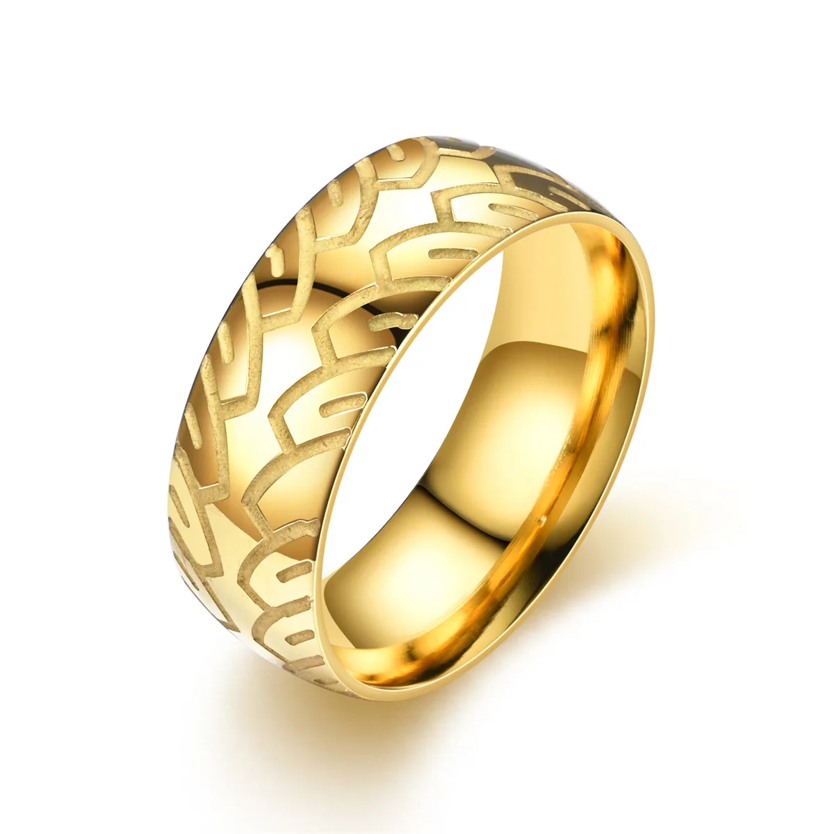 51JEWELRY 8 мм кольца из нержавеющей стали для мужчин и женщин подарок на день