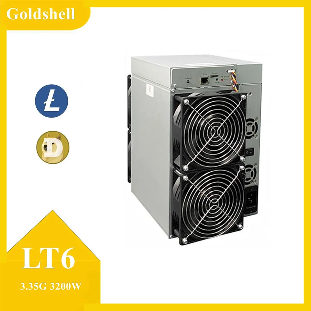 

Goldshell Lt6 Litecoin Miner Harshrate 3.35gh/S Can Mining Doge Scrypt Algorithm Asic Dogecoin with PSU Included