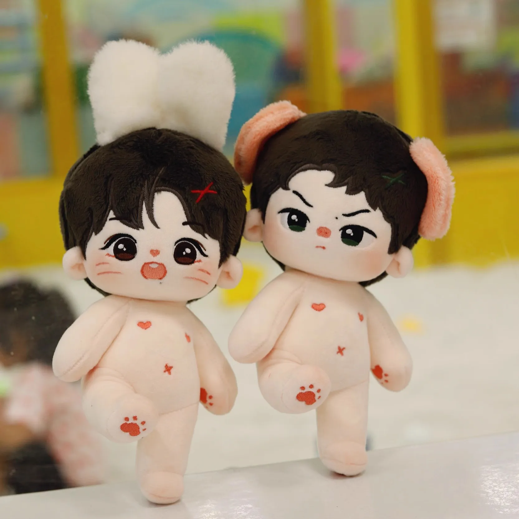 Plushie Wang Yibo Xiao Zhan Idol звезда свинья кролик 20 см кукла игрушка костяное тело Косплей