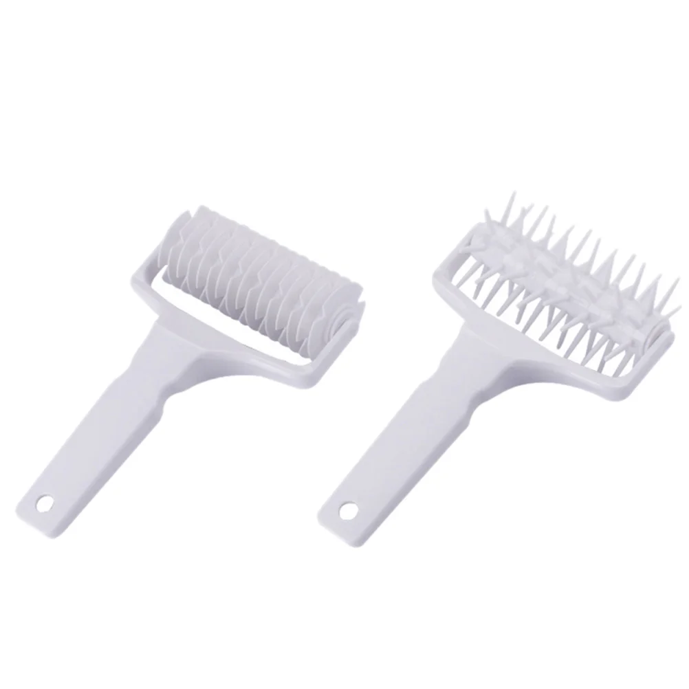

Pizza Docker Dough Roller Pastry Baking Wheel Puncher Flattener Sheeter Spike Perforator Needle Stretcher Tool Base Pie Set Pin