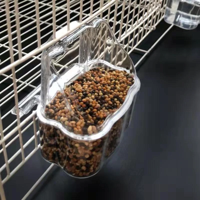 Кормушка для попугаев пластиковый контейнер пищевых продуктов прозрачный