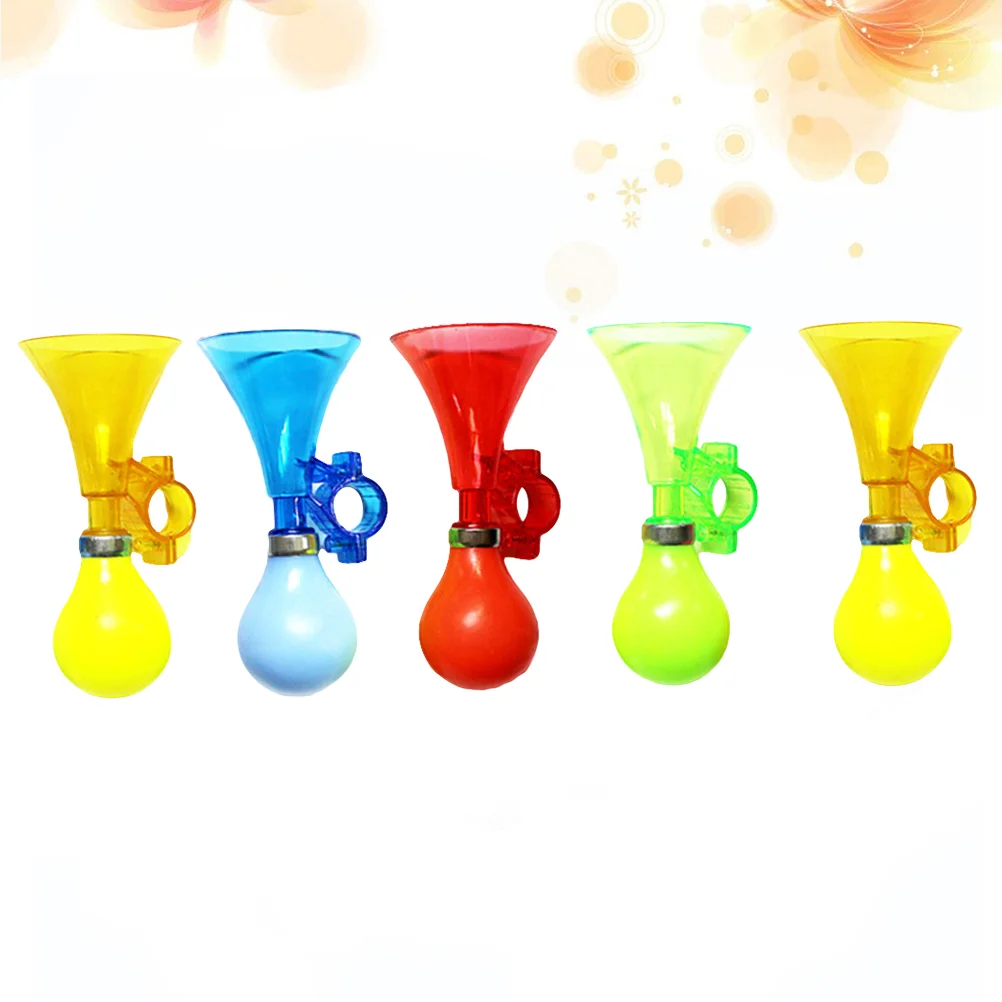 

5 Pcs Toy Trumpet Toys Kids Plastic Trumpet Horn Toddler Bike Ring Kidcraft Playset