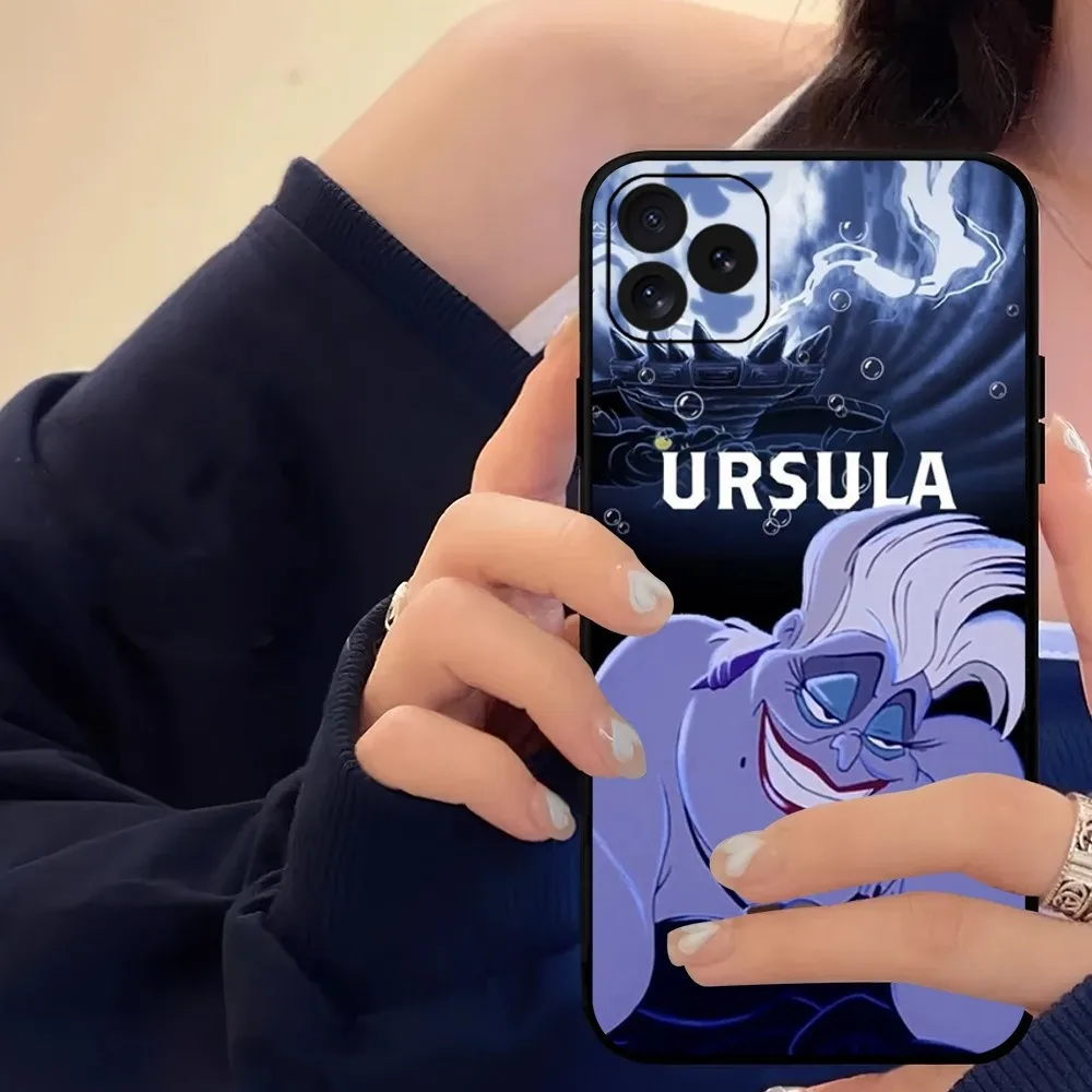 Чехол MINISO urсула для телефона с изображением диснеевских русалочек iPhone 14 15 8 11 12 13 XS