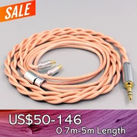 type6 756 core shielding 7n litz occ earphone cable for audio technica ath ls400 ls300 ls200 ls70 ls50 e40 e50 e70 31 ln007979