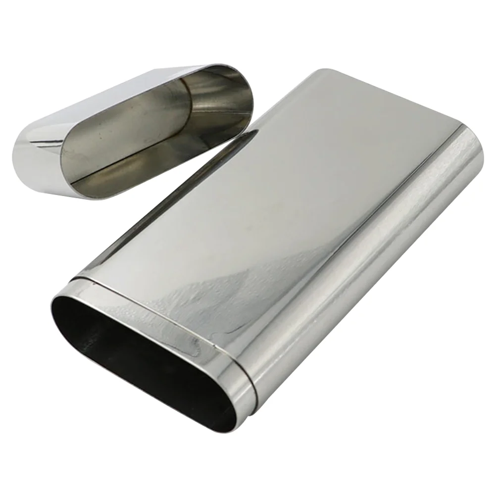 

Stainless Steel Humidor Metal Container Storage Case Tube Household Portable Travel Ciggaret