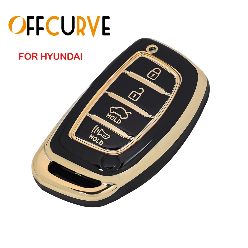 

4 Button Key Case for Hyundai Ix35 Ix45 I10 I30 I40 Tucson Santa Fe Rena Sonata Elantra Creta Fashion TPU Car Key Cover Keychain