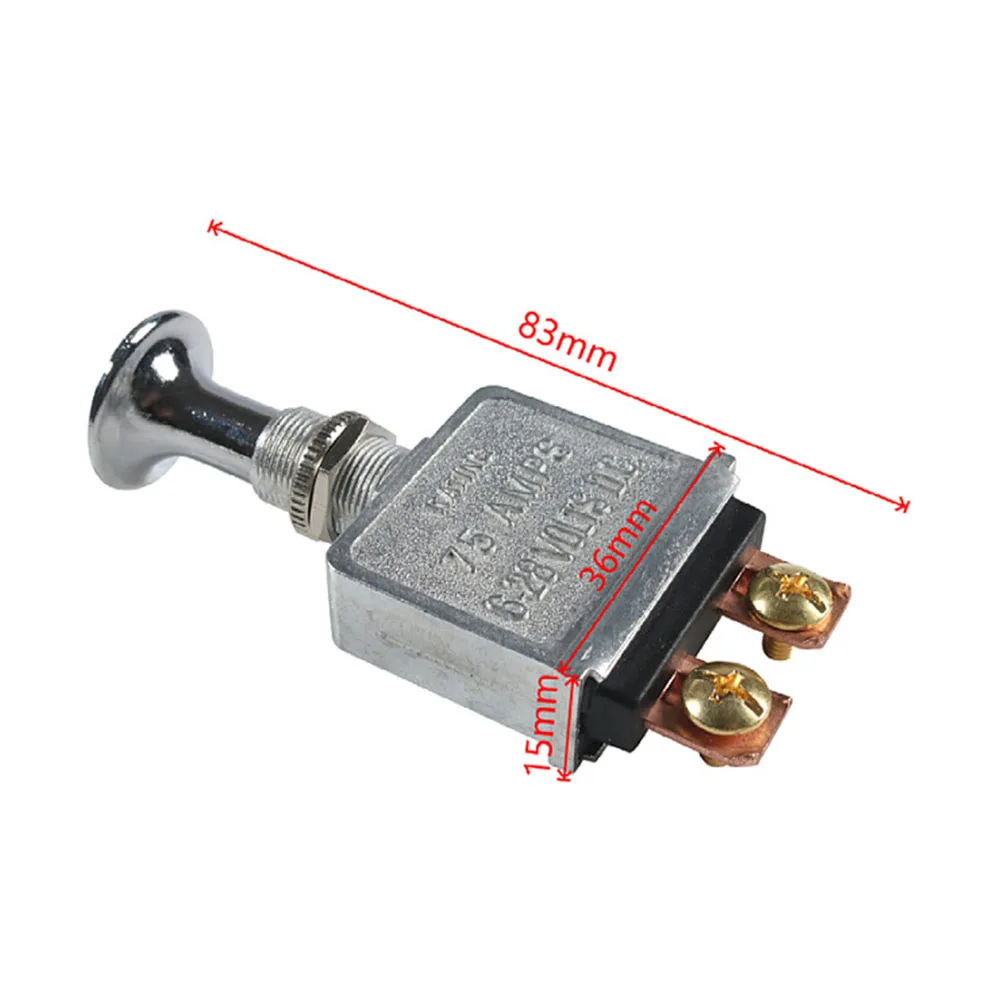 2 шт. двухтактный переключатель для тяжелых условий эксплуатации 75A 6-28 В