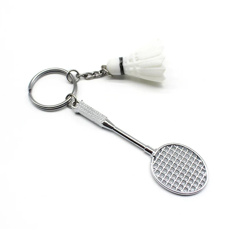 

New 60Pcs Badminton Keychain Pendant Gift Badminton Keyring Mini Crafts Cartoon Badminton Pendant