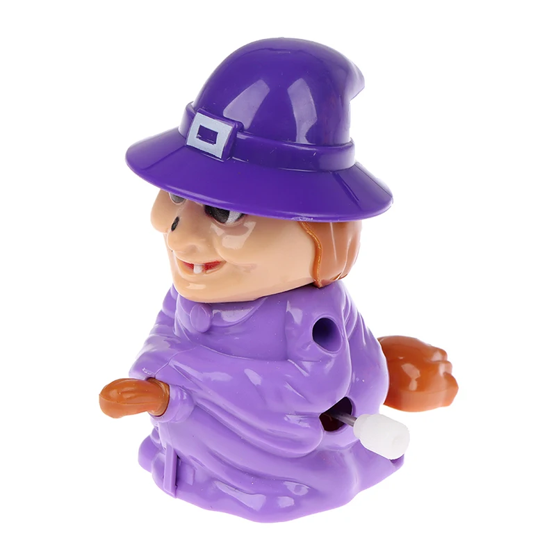 

2022 Halloween Clockwork Toys Spoof Toys Party Props Funny Prank Toys Purple Witch Funny Clockwork Mummy Toy