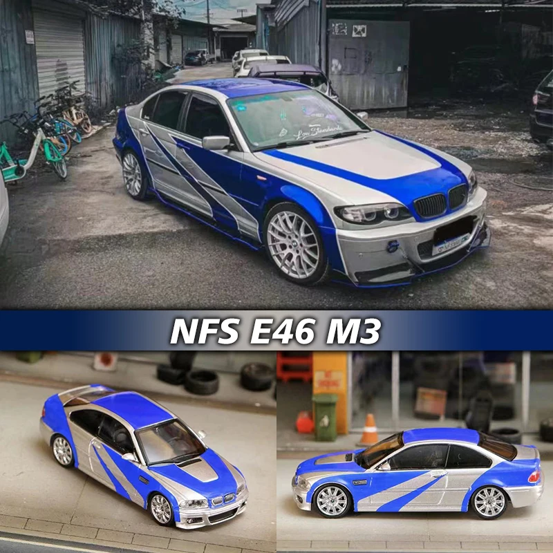 SW в наличии 1:64 NFS E46 M3 Коллекционная Литой коллекционная модель автомобиля