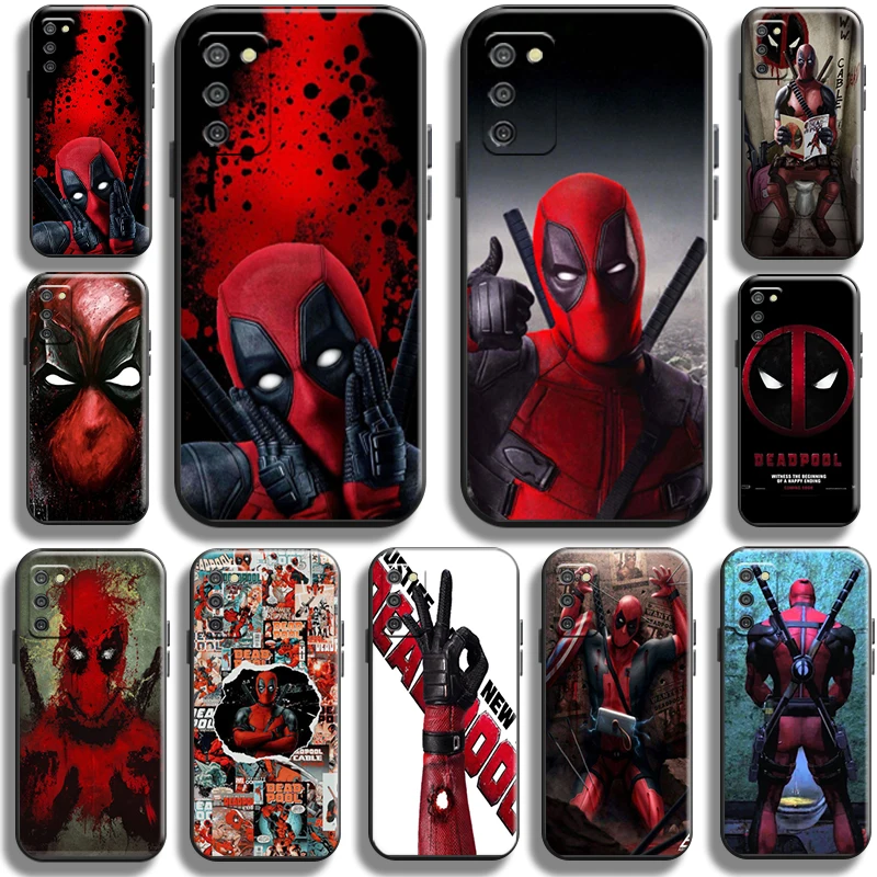 

Marvel Deadpool For Samsung Galaxy A03 A03S Phone Case Funda Carcasa Back Shockproof Shell Cover Soft Cases Coque Black