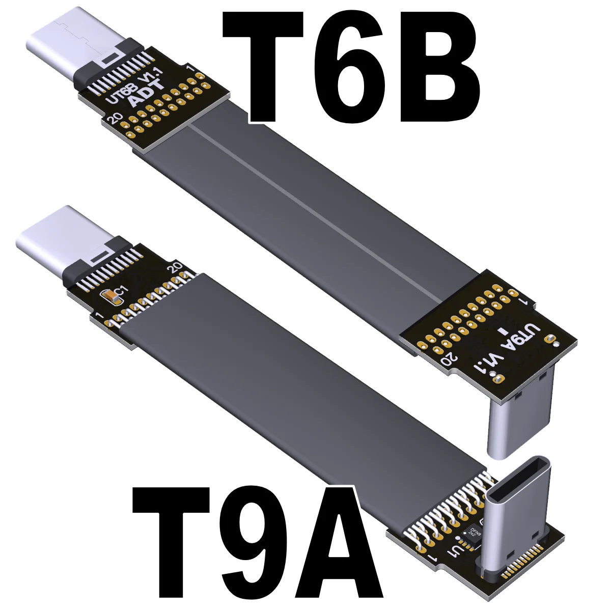 FPC 20 Гбит/с USB 3.2 Type C Gen 2x2 мягкий плоский кабель штырь-штырь OTG данные FPV воздушный