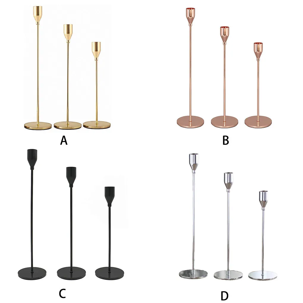 

3 шт. подсвечник, железный металлический органайзер, красочный подсвечник, декор для стола, дома, бара, украшения для свадебных торжеств