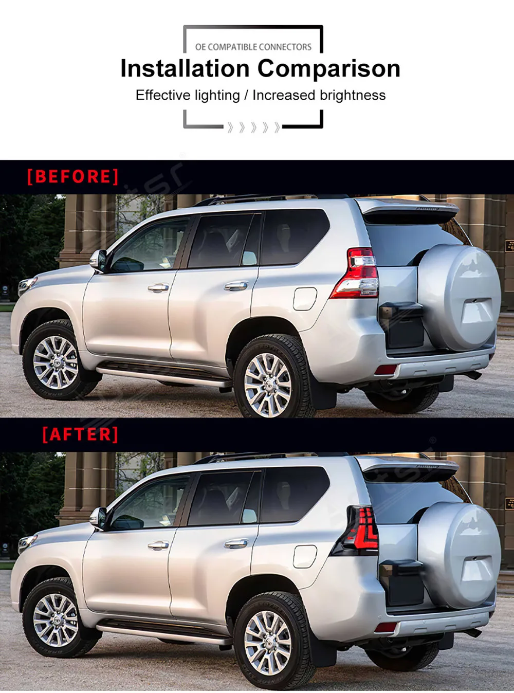 Автомобильные задние фонари в сборе для Toyota PRAD LEXUS GX400 GX460 2010-2018 2019 2020 задний фонарь