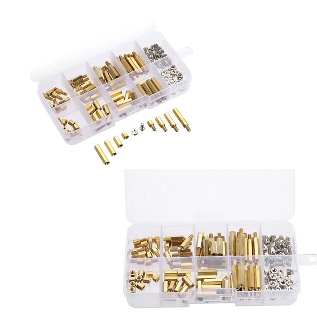 

120 Pieces Bolts Portable M3 Anti-corrosive Male Female Hexagonal Strut