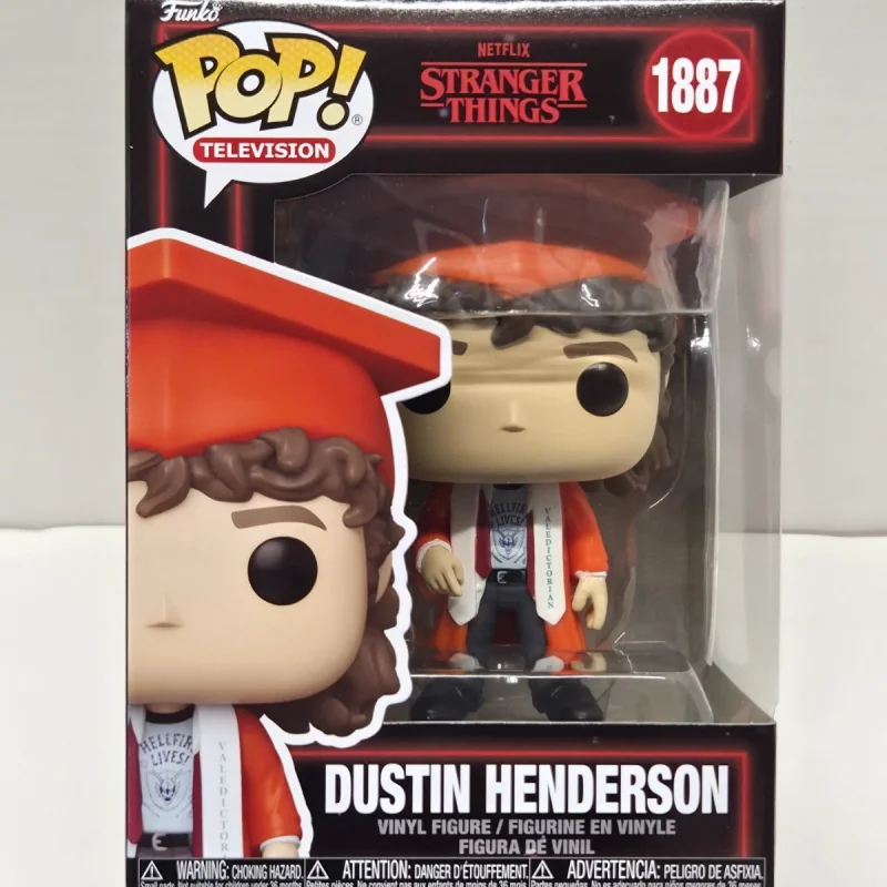 Фото Оригинальная фигурка Funko Pop Stranger Things Стив Харрингтон # 1888 Дастин Хендерсон # Виниловая фигурка 1887, лимитированная серия, коллекционные игрушки, подарок №5