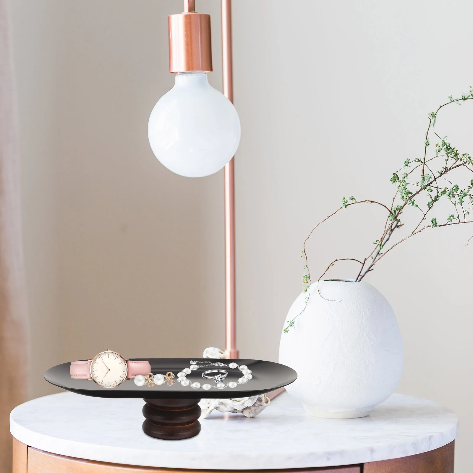 

Round Jewelry Tray Magnetic Mechanics Screw Holder Hotel Cosmetics Plate Circle Toiletries Tool Tools For Mechanics