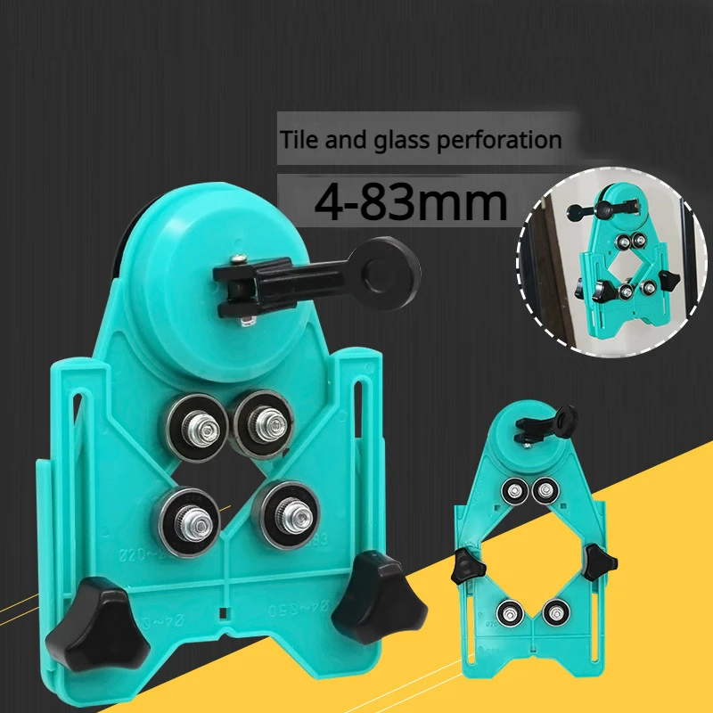

4-83mm Adjustable Diamond Drill Bit Tile Glass Hole Saw Core Bit Guide with Vacuum Base Sucker Tile Glass Openings Locator