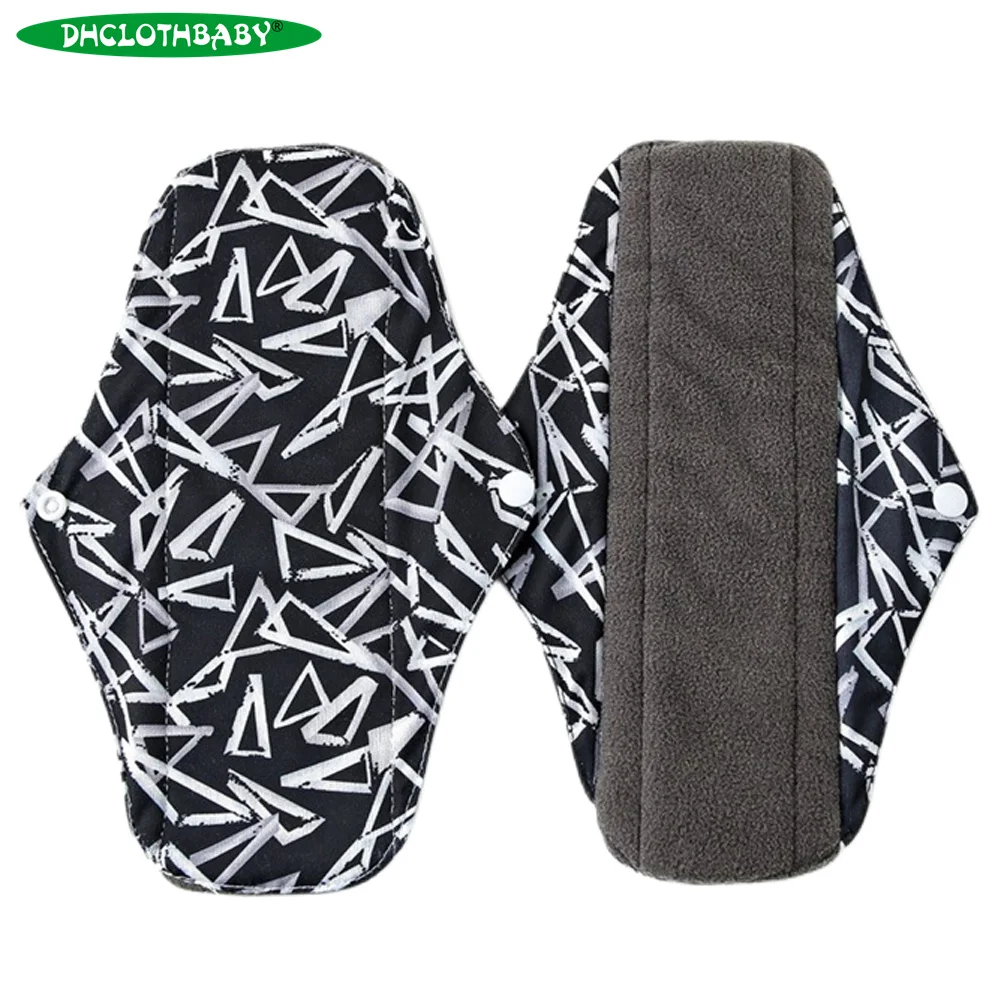 

Cloth Menstrual pads for monthly，washable panty liner with bamboo charcoal inner Size 18*25CM Reusable
