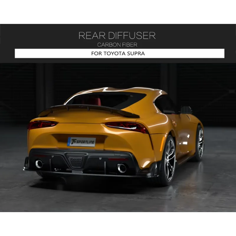 Диффузор заднего бампера из углеродного волокна для Toyota Supra A90 2019 2020