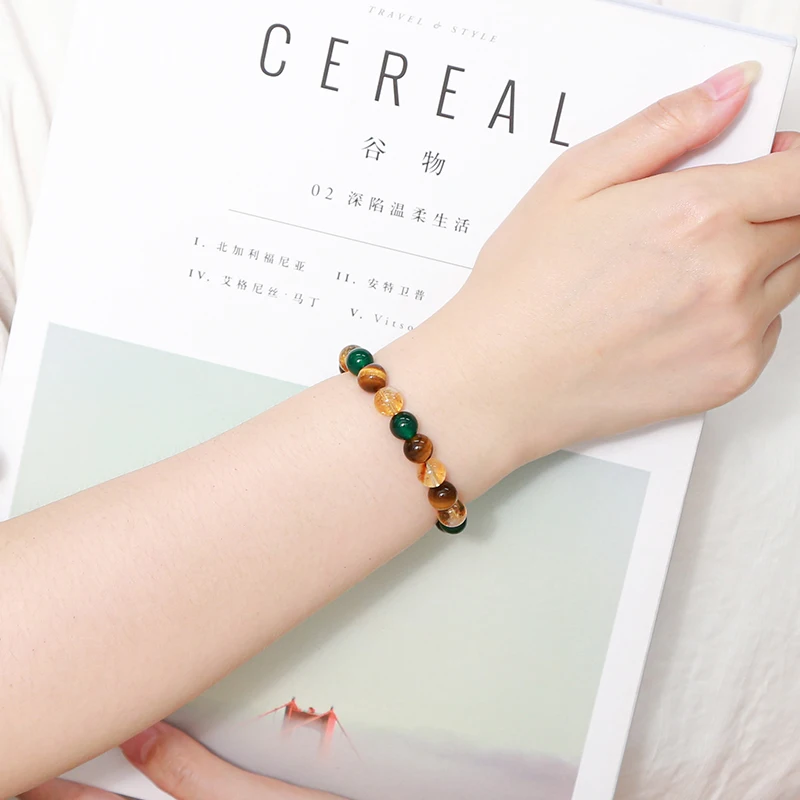 Улучшенный натуральный желтый тигровый глаз камень зеленый агат цитрин