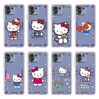 anime hello kitty cute girls for xiaomi mi 12 12x 11ultra 11i 11t 10 10t 9 9t pro lite 4g 5g soft transparent phone case fundas