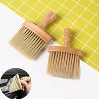 wooden soft brush car air outlet dashboard detailing cleaning brush sweeping dust remover wood brushes car interior accessories