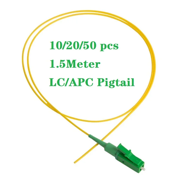 

10/20/50Pcs 1.5 Meters Length LC/APC Single Mode G657A2 SX Core 0.9mm Pigtail Fiber Optic With LSZH Jacket