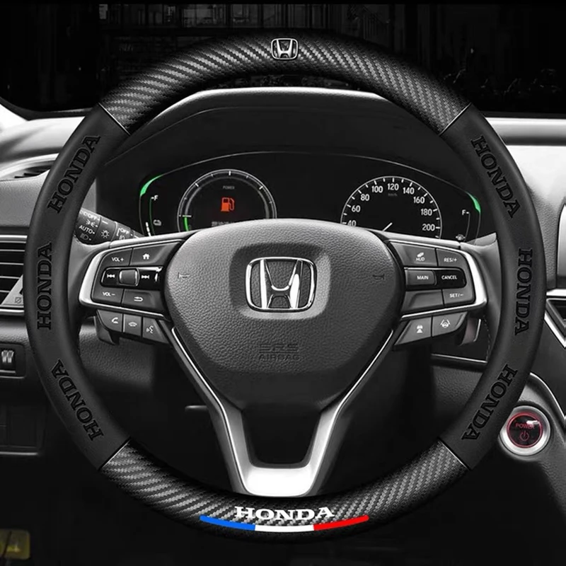 

Специальный чехол на руль, нескользящий, подходит для Honda Accord CRV Fit Crown Road Odyssey Civic Binzhi Hao Ying XRV Carbon Fi