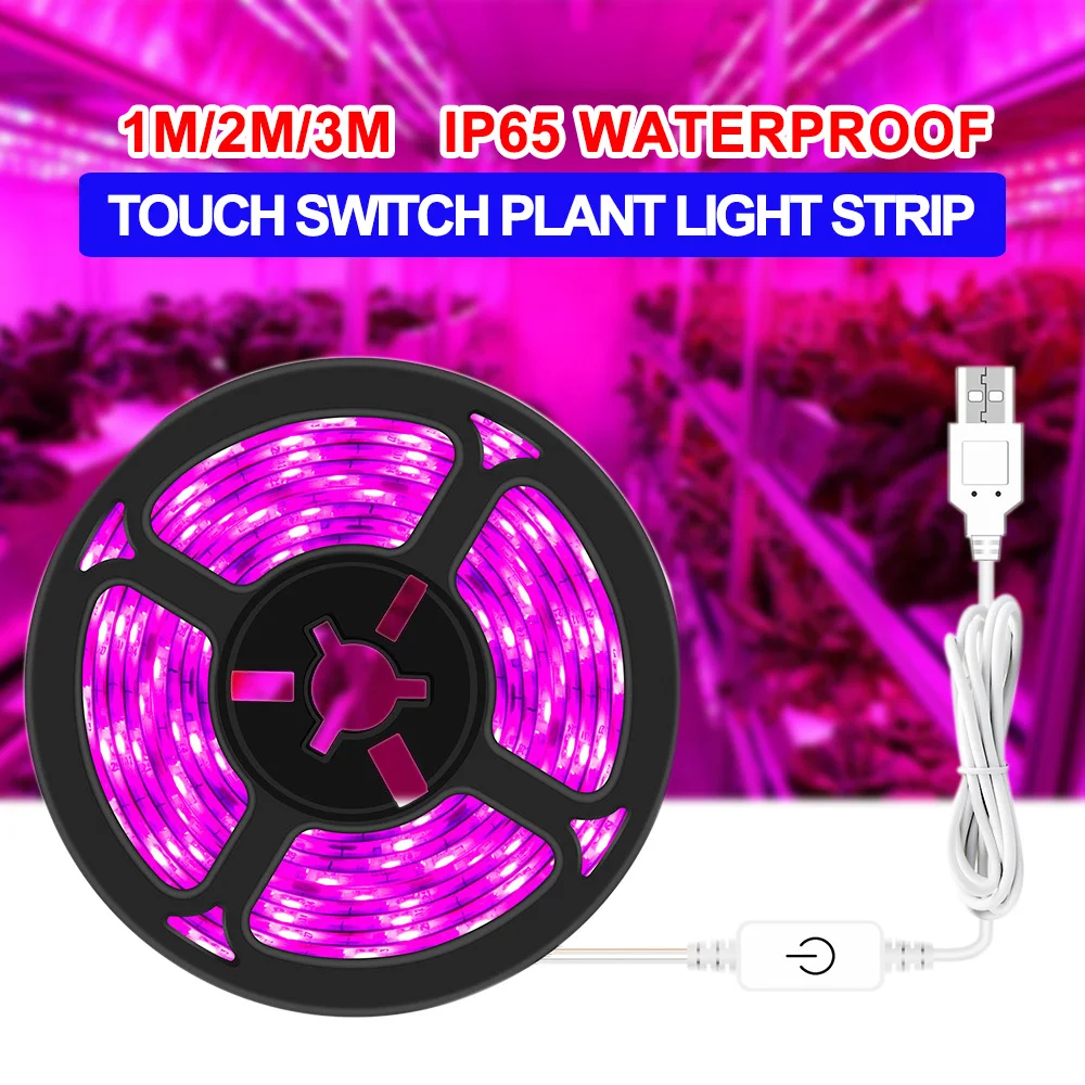 

Indoor Grow Light Grow Light with Touch Switch USB 5V 2835 SMD Plant Flower Greenhouse Hydroponics Waterproof/Not Waterproof